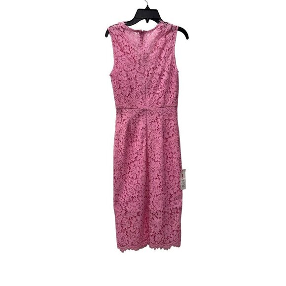 New Bardot Women's Size XS milana lace sheath dress - pink bloom - Picture 3 of 13